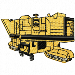 Heavy Equipment Embroidery Design 1